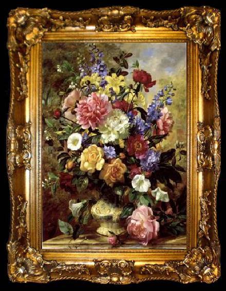 framed  unknow artist Floral, beautiful classical still life of flowers.101, ta009-2